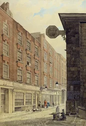 Lombard Street West, con St. Mary Woolnoth